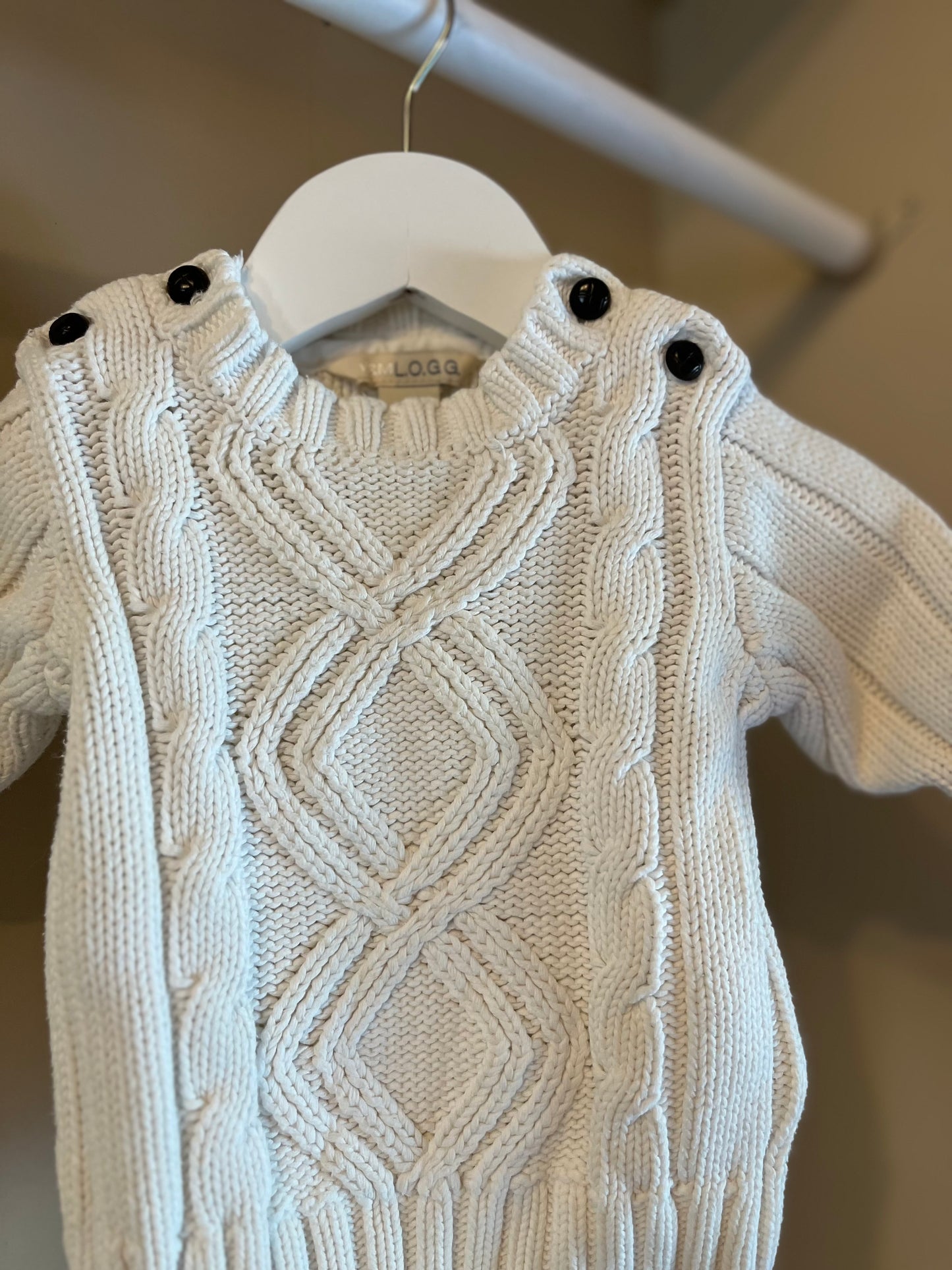 Tröja kabelstickad stl 62 (2-4 mån) - H&M