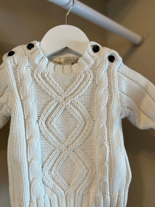 Tröja kabelstickad stl 62 (2-4 mån) - H&M