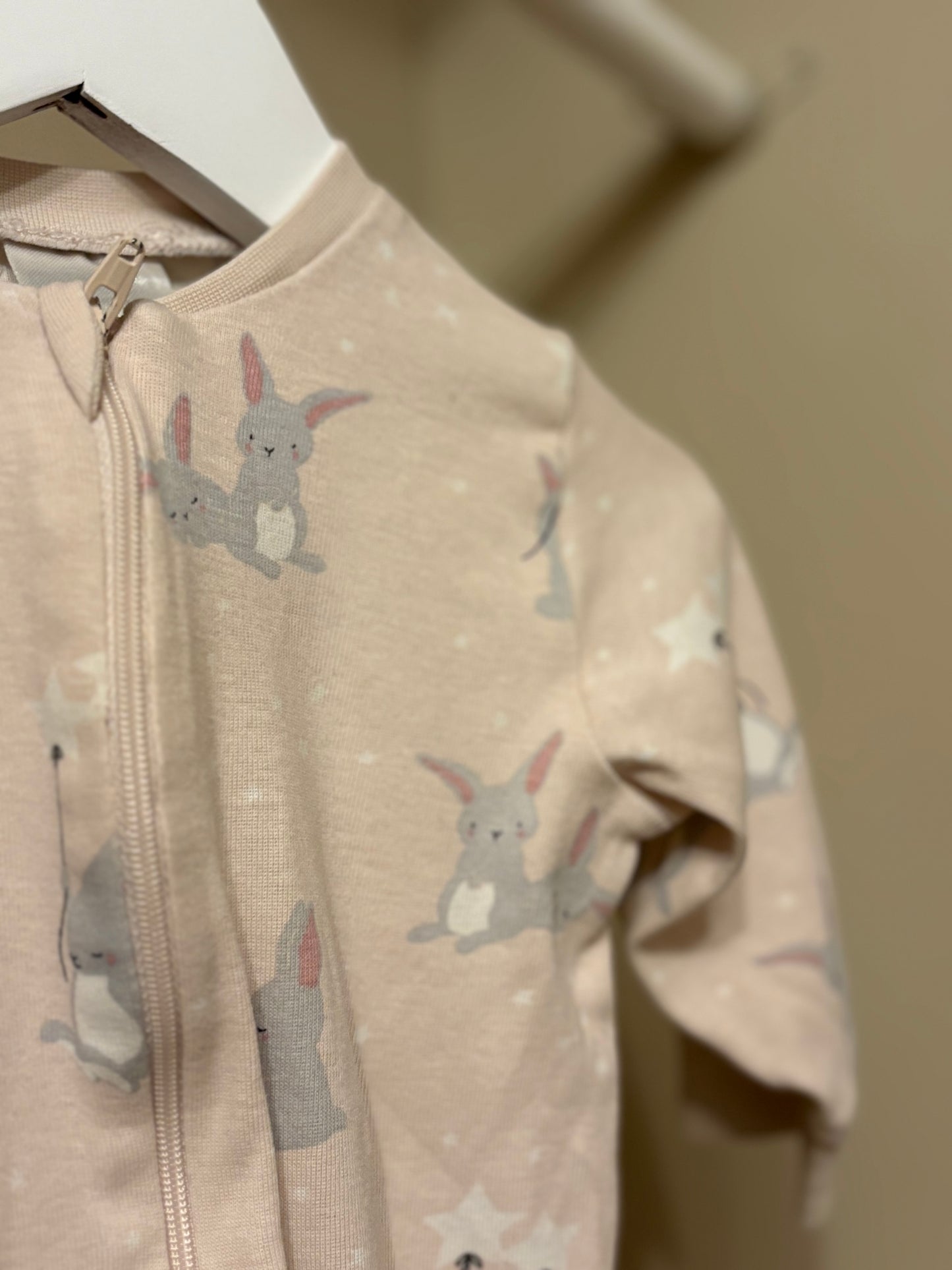 Pyjamas rosa m kaniner stl 62/68 - Kappahl