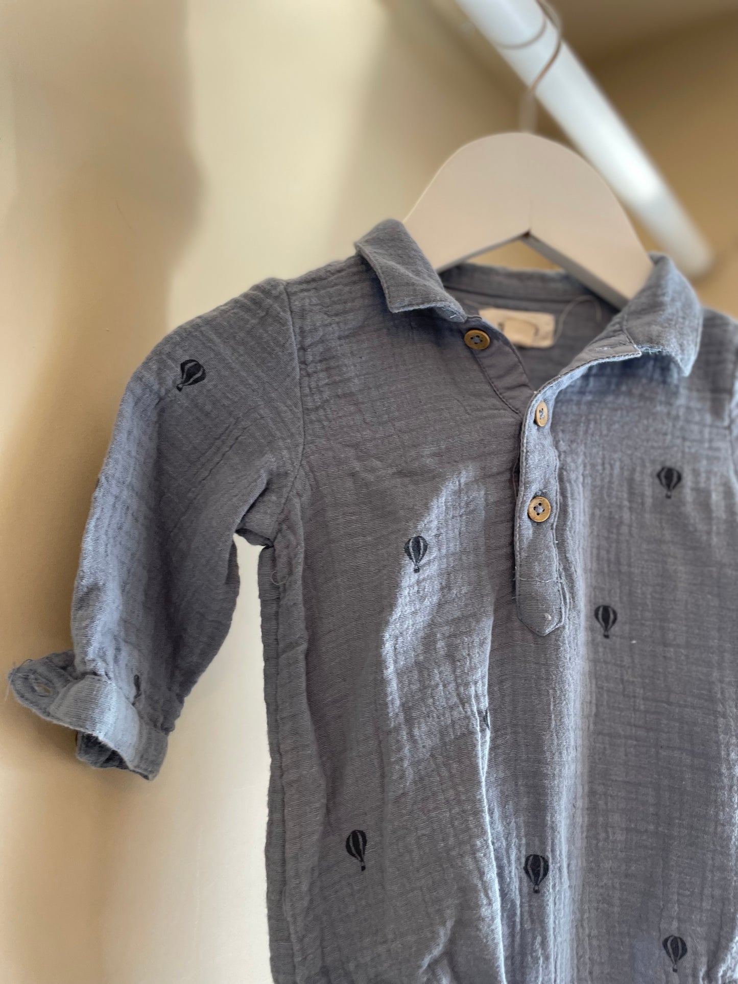 Skjorta muslin stl 62 (2-4 mån) - newbie