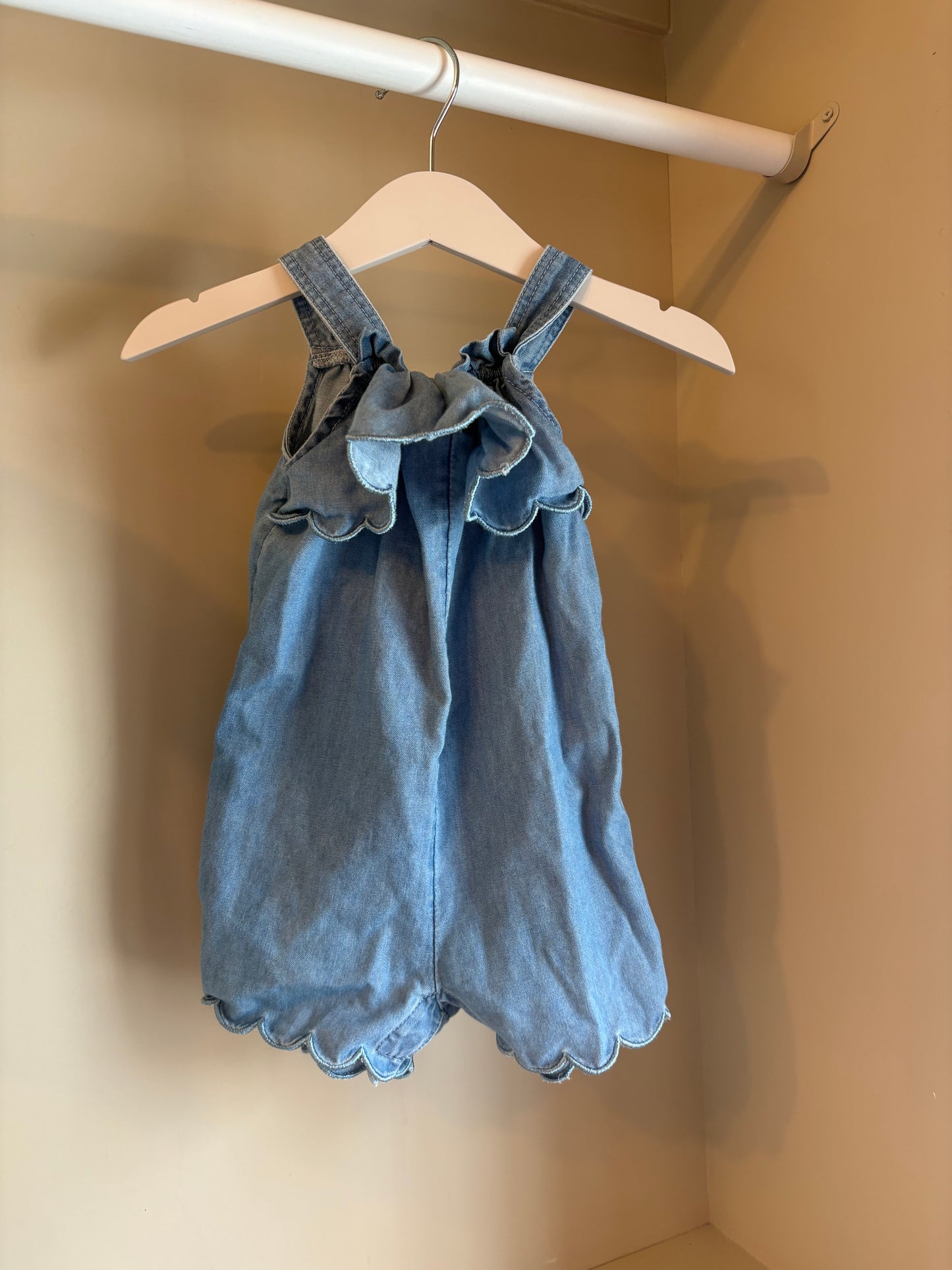 Jumpsuit demin blå stl 74 (6-9 mån) - H&M