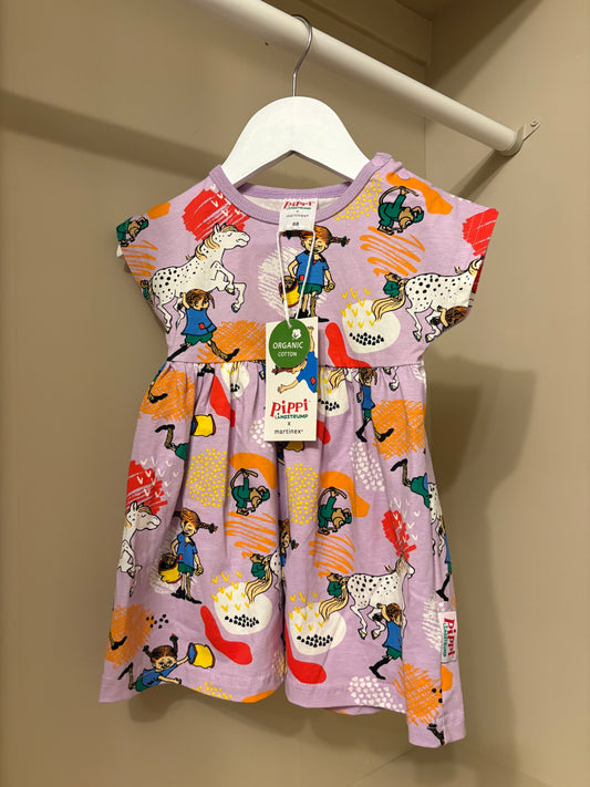 Pippi klänning ny stl 68 (4-6 mån) - Martinexab