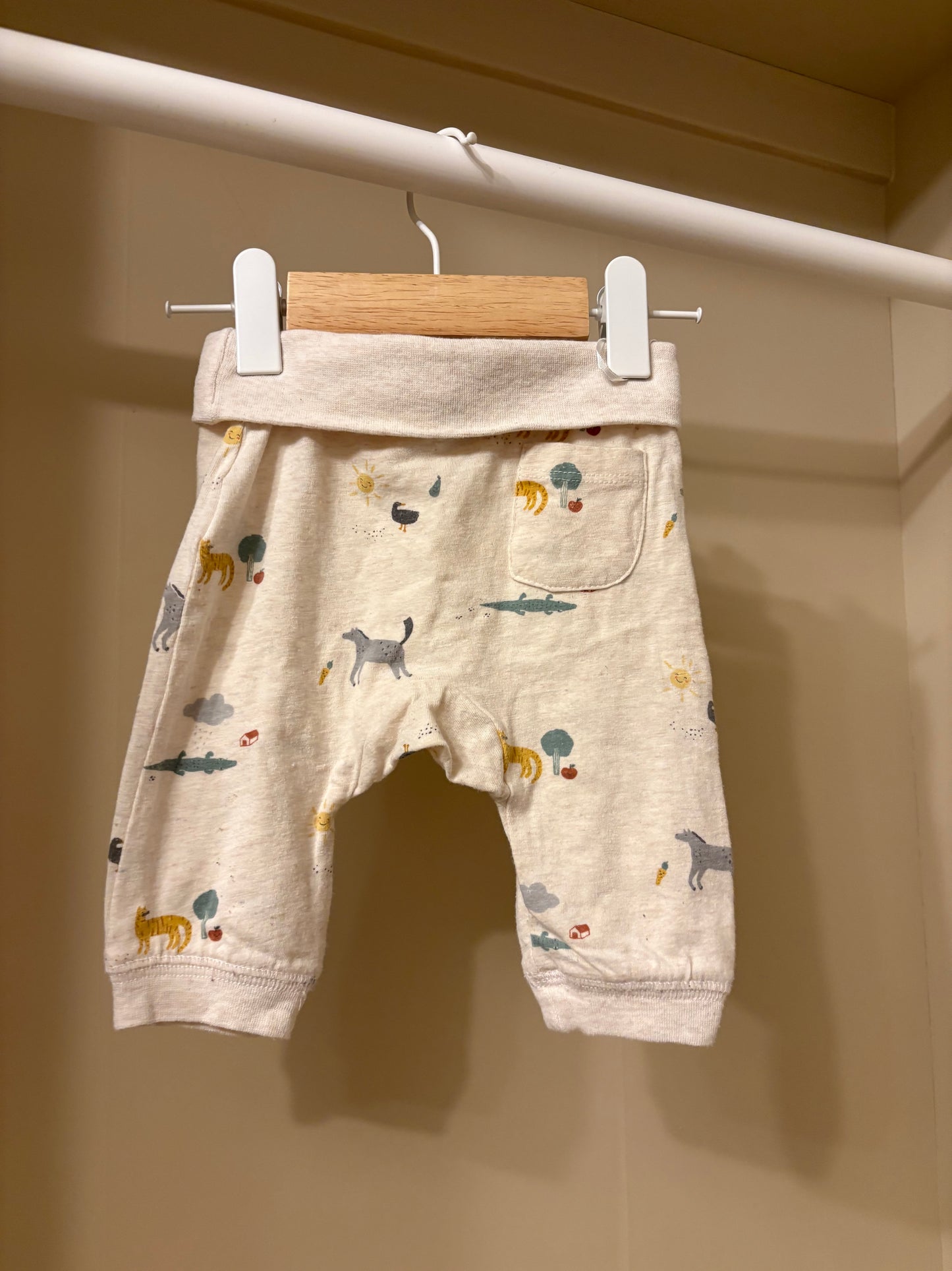 Byxor mjukis beige stl 62 - minimarket