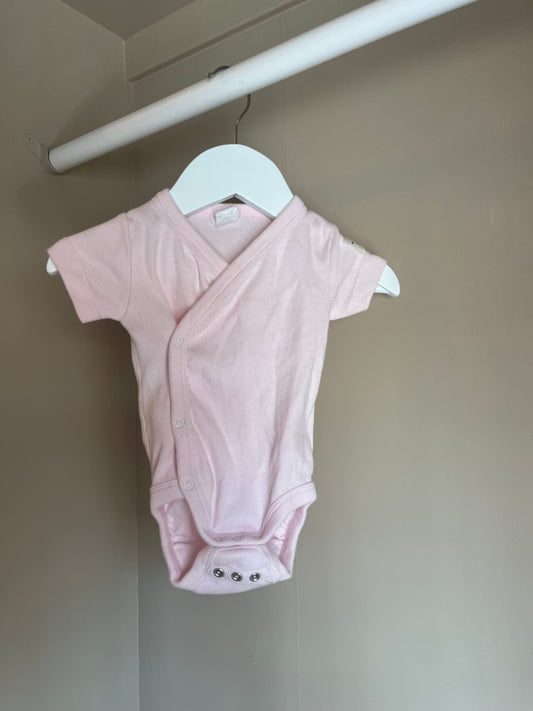 Body rosa kortärmad stl 56 (1-2 mån) - Kappahl