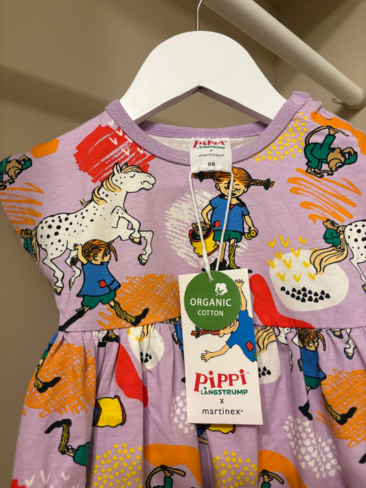 Pippi klänning ny stl 68 (4-6 mån) - Martinexab