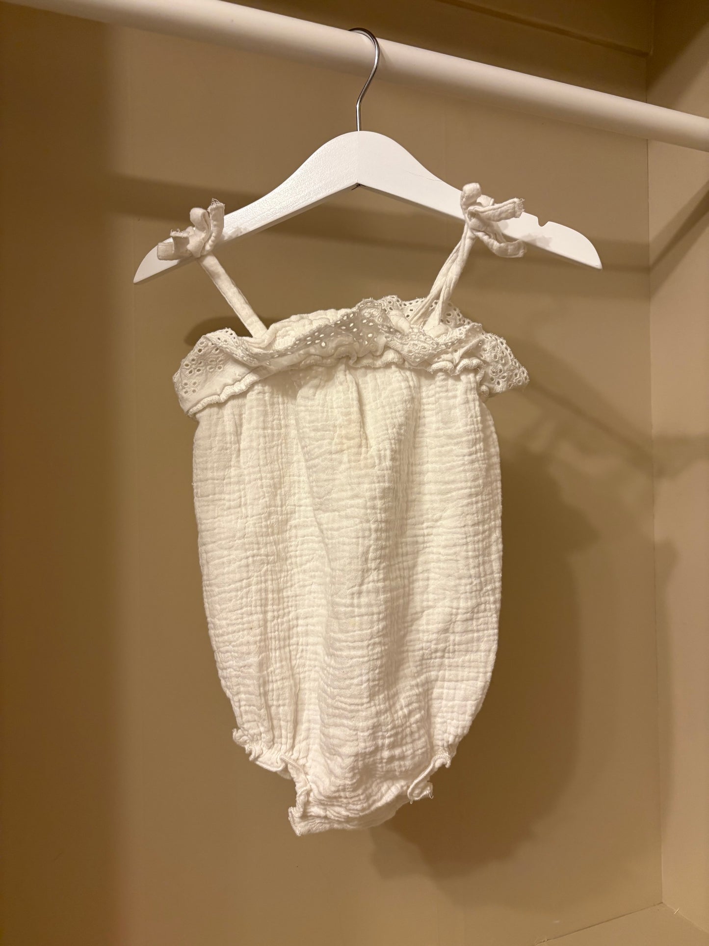 Jumpsuit linne i muslin stl 74 (6-9 mån) - Kappahl