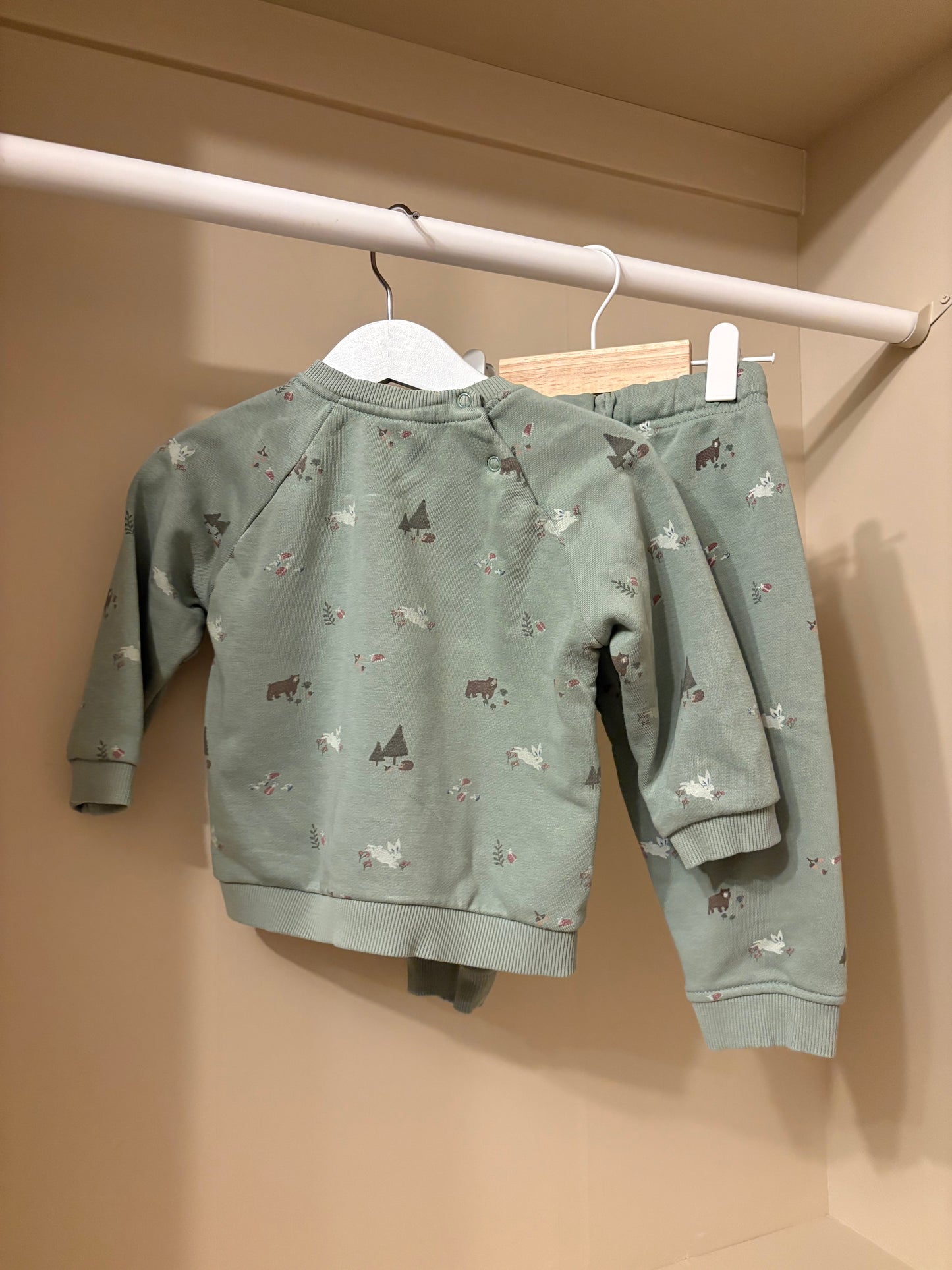 Grönt mjukis set djur stl 80 - Åhléns