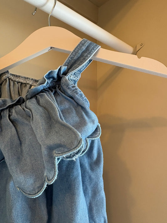 Jumpsuit demin blå stl 74 (6-9 mån) - H&M