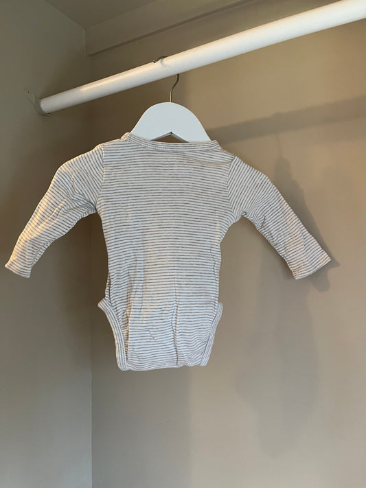 Body beige randig storlek 62 (2-4 mån) - H&M