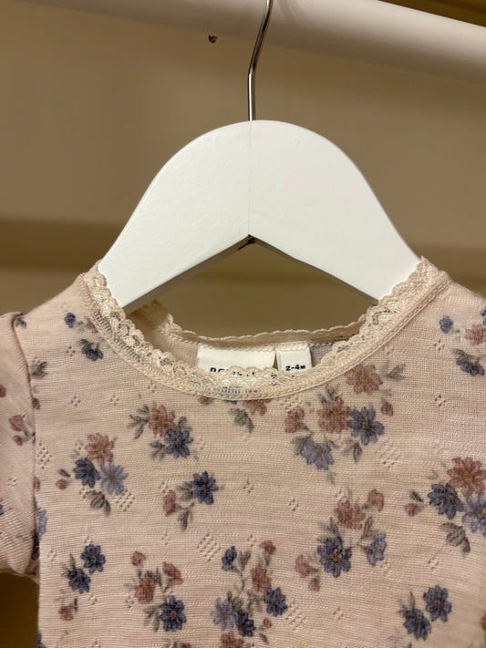 Ull set body+byxa lila stl 62 (2-4 mån) - name it