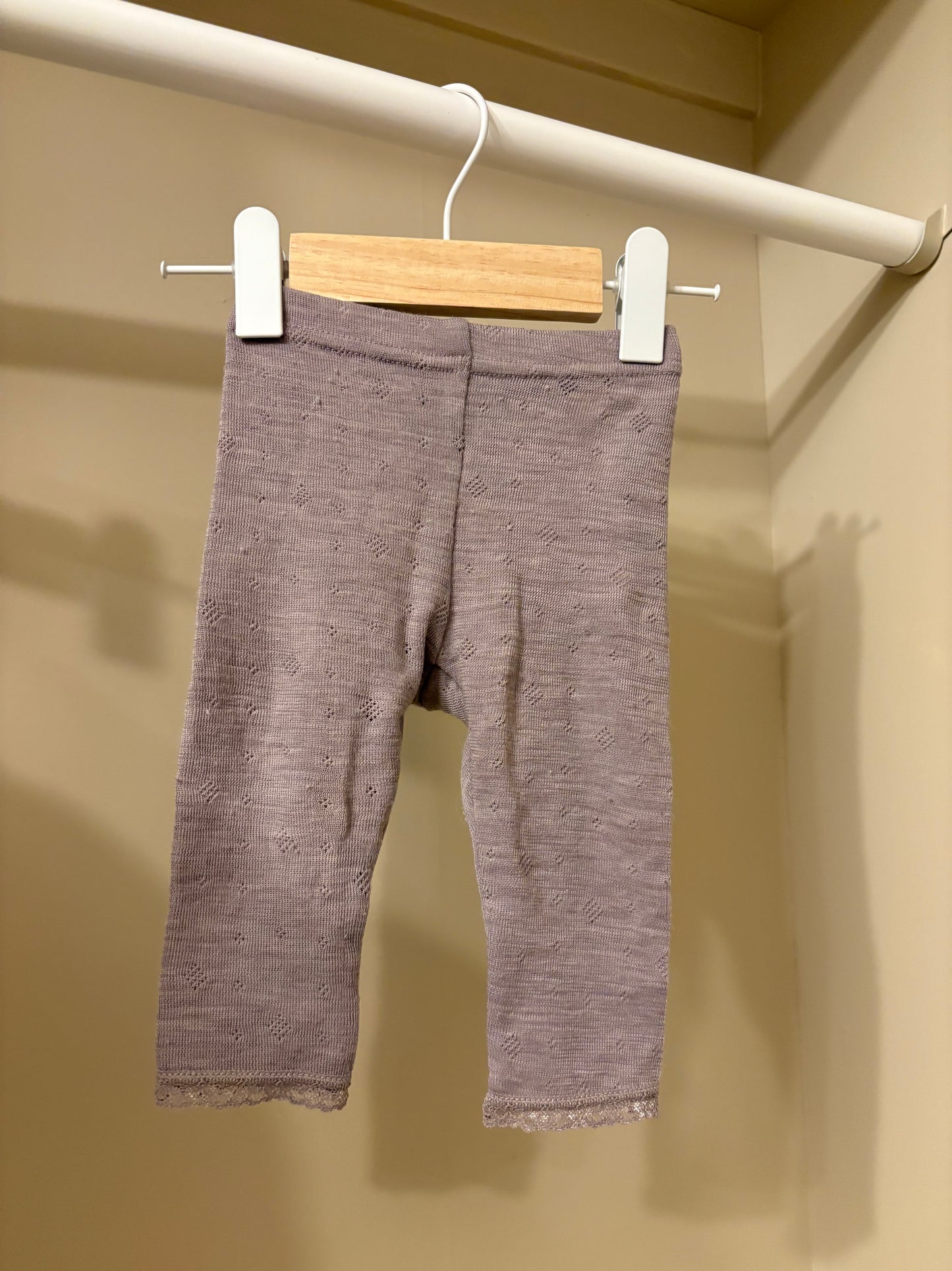 Ull set body+byxa lila stl 62 (2-4 mån) - name it