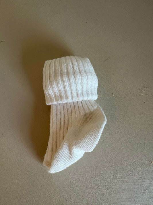 Strumpor ribbade vita stl 13-15 (1-4 mån) - Polarn O. pyret