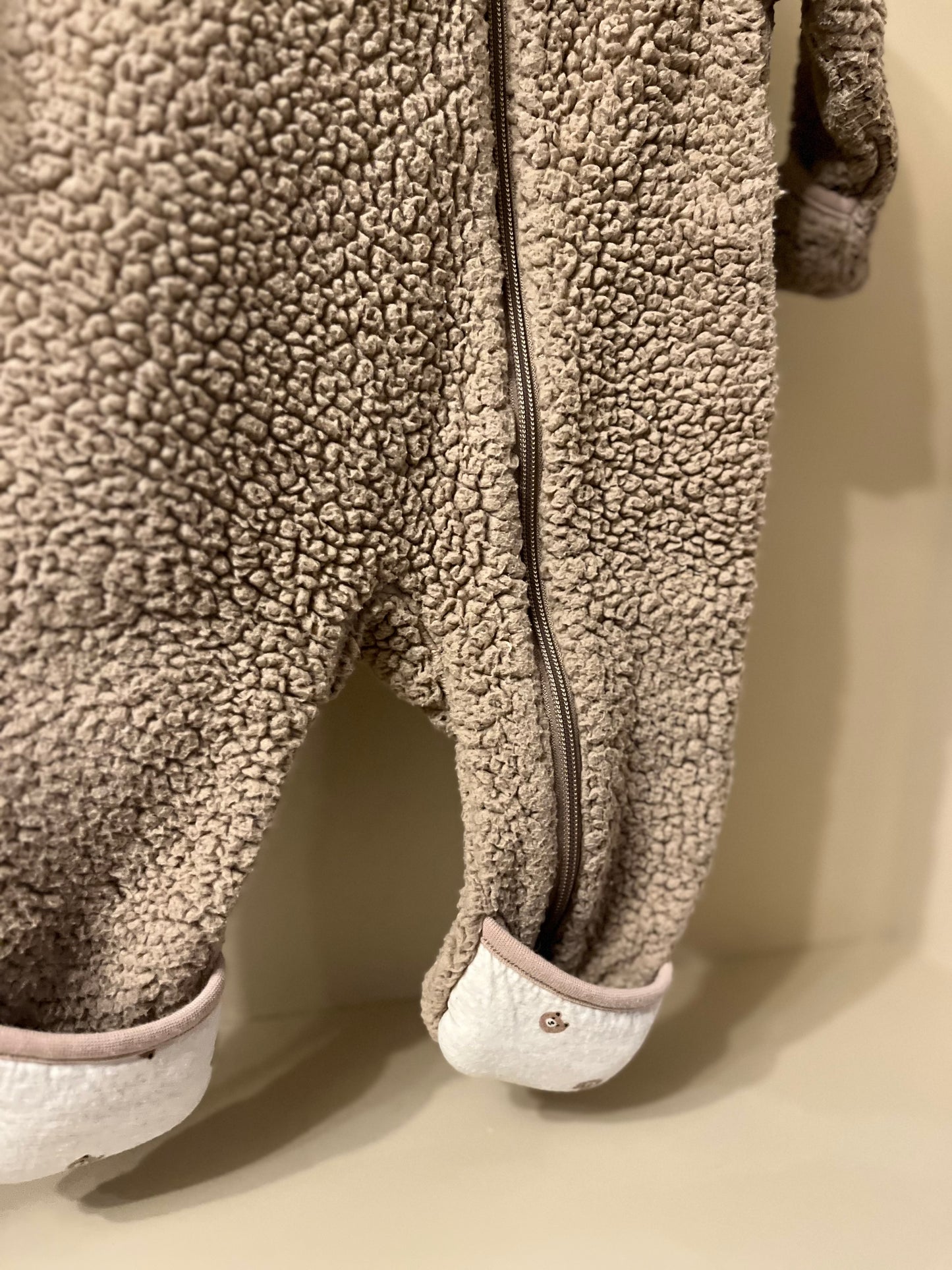 Teddyoverall beige stl 68 (4-6 mån) - Minimarket