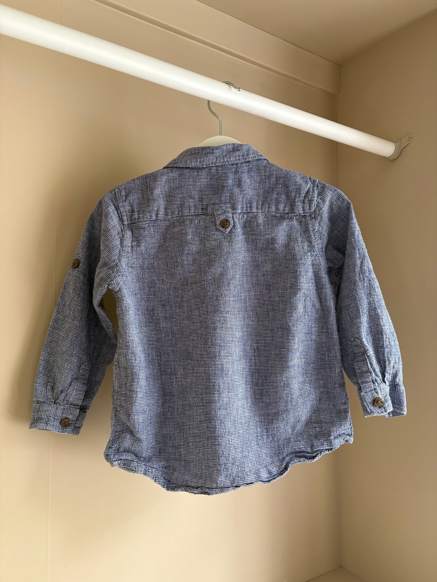 Skjorta blå stl 104 (3-4 år) - Zara