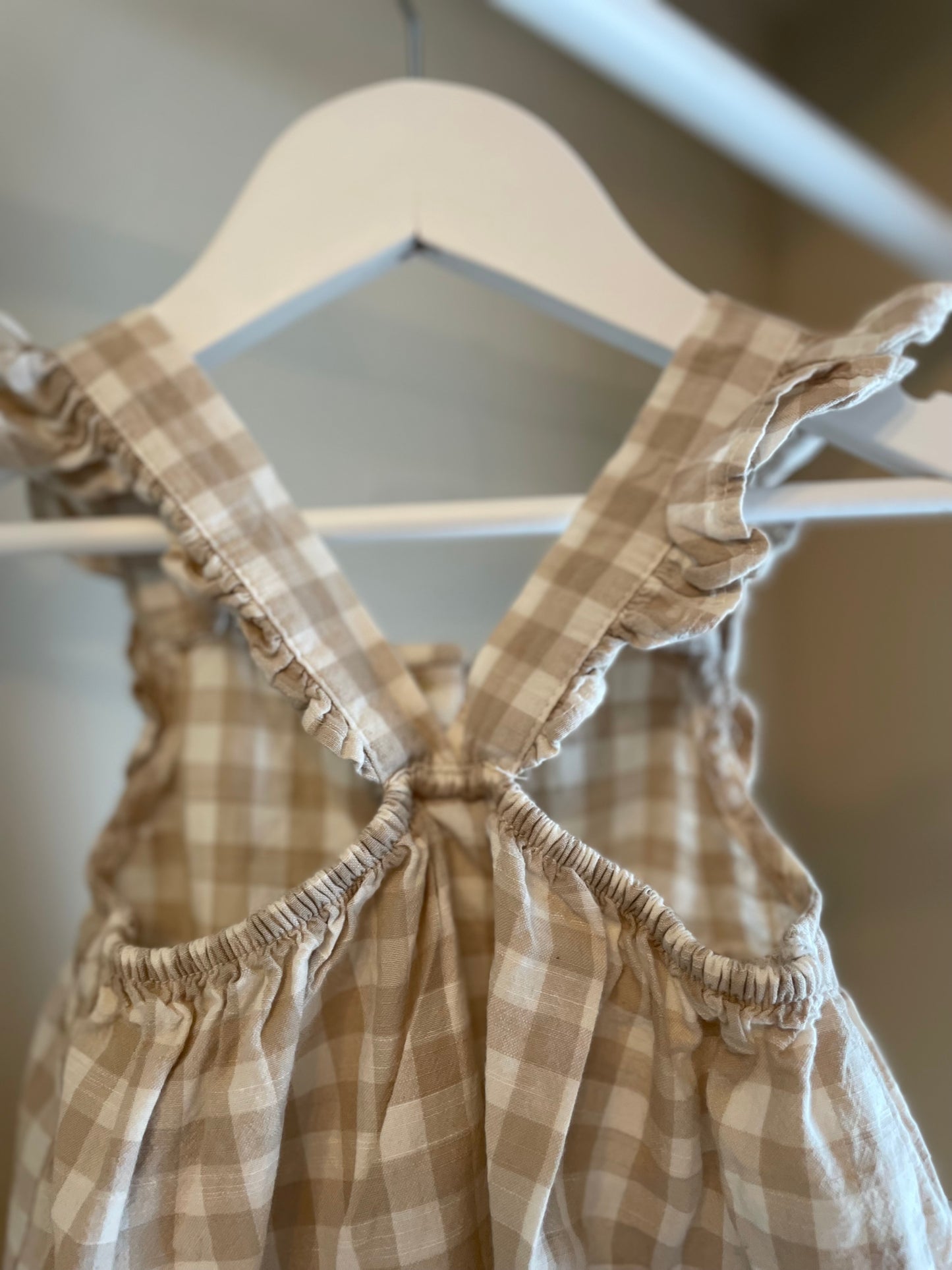 Hängselklänning rutig stl 86 (12-18 mån) - H&M