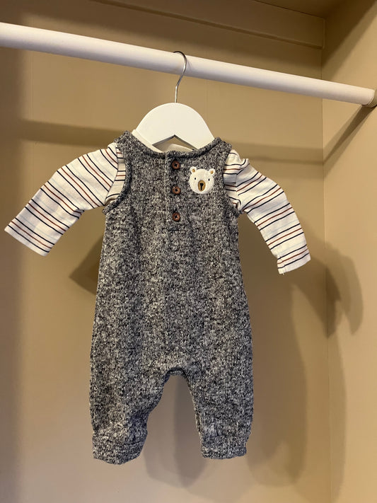 Set Jumpsuit & långärmad tröja stl 56 (1-2 mån) - Carter's