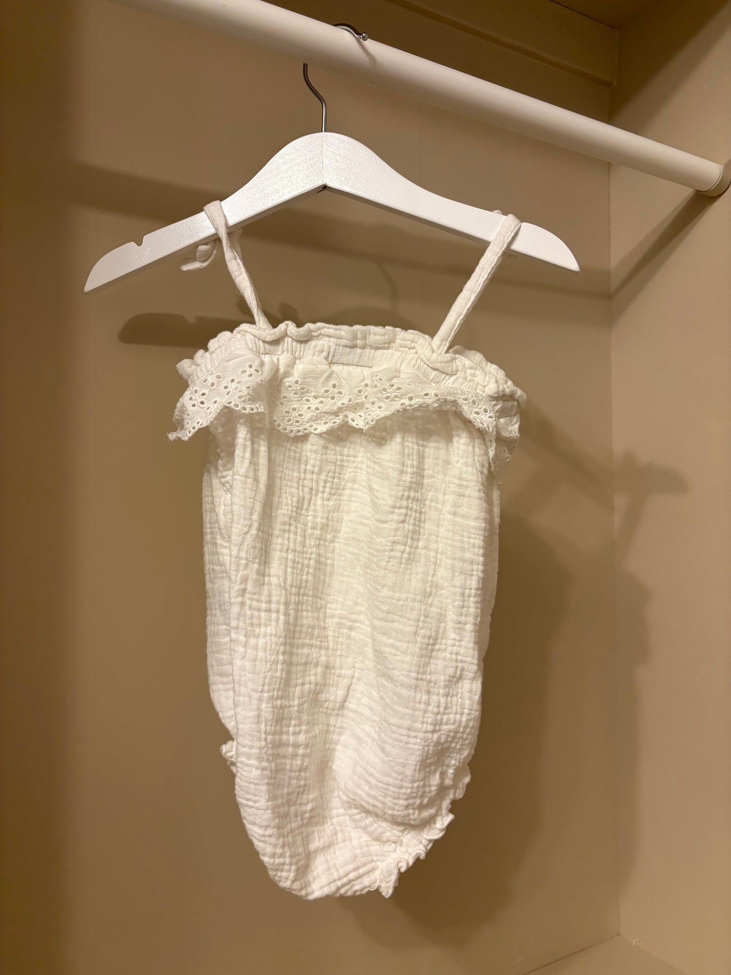 Jumpsuit linne i muslin stl 74 (6-9 mån) - Kappahl