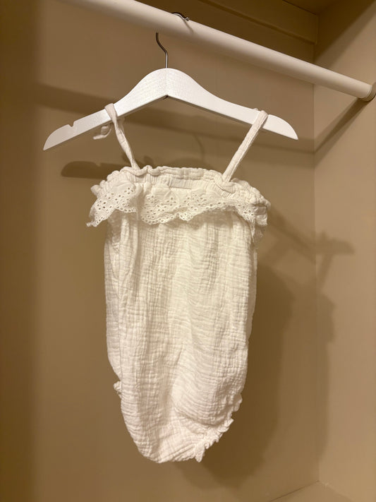 Jumpsuit linne i muslin stl 74 (6-9 mån) - Kappahl