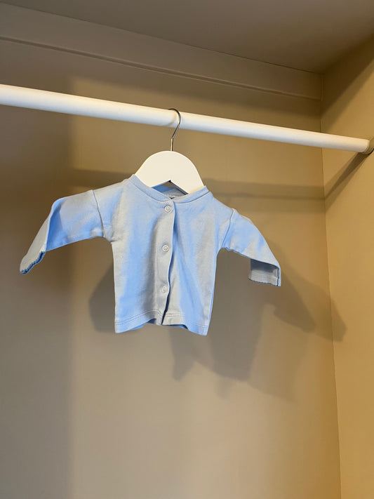 Kofta mjuk ljusblå stl 56 (1-2 mån) - H&M