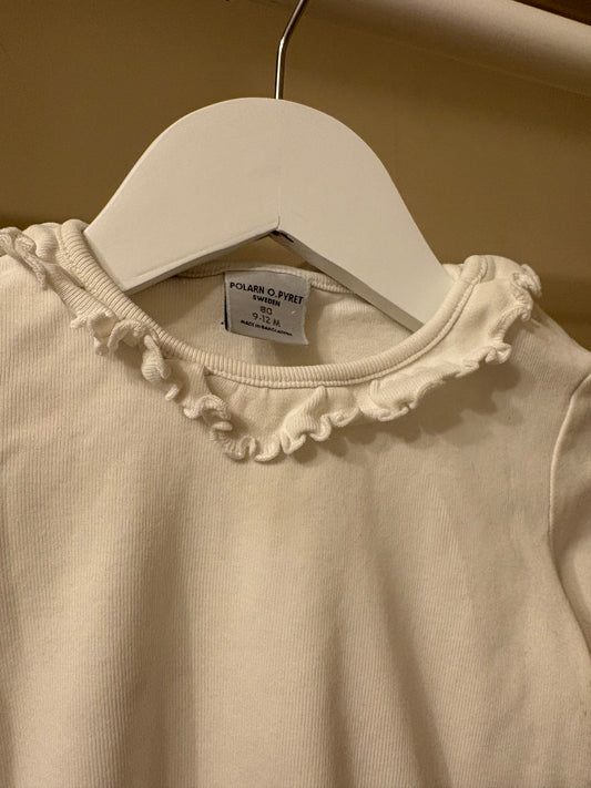 Body vit med krage stl 80 (9-12 mån) - Polarn O. Pyret
