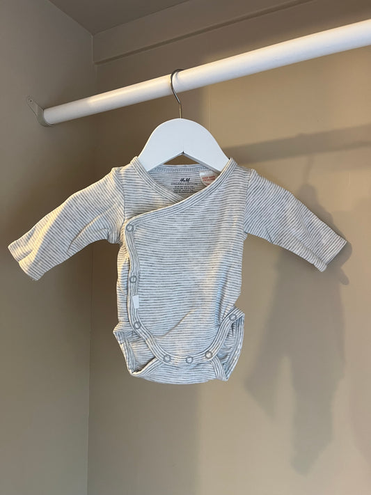 Body randig stl 50 (0-1 mån) - H&M