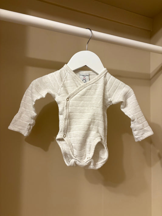 Body vit ribbad stl 50 - Polarn O. Pyret