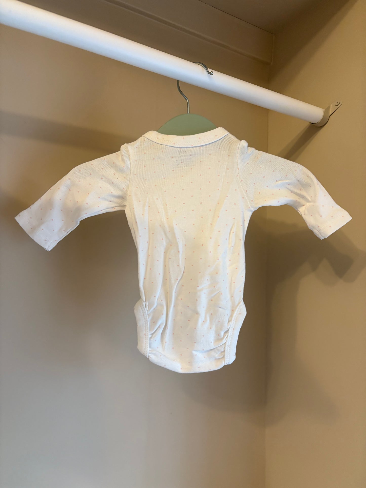 Body omlott rosa prickar  stl 50 (0-1 mån) - H&M