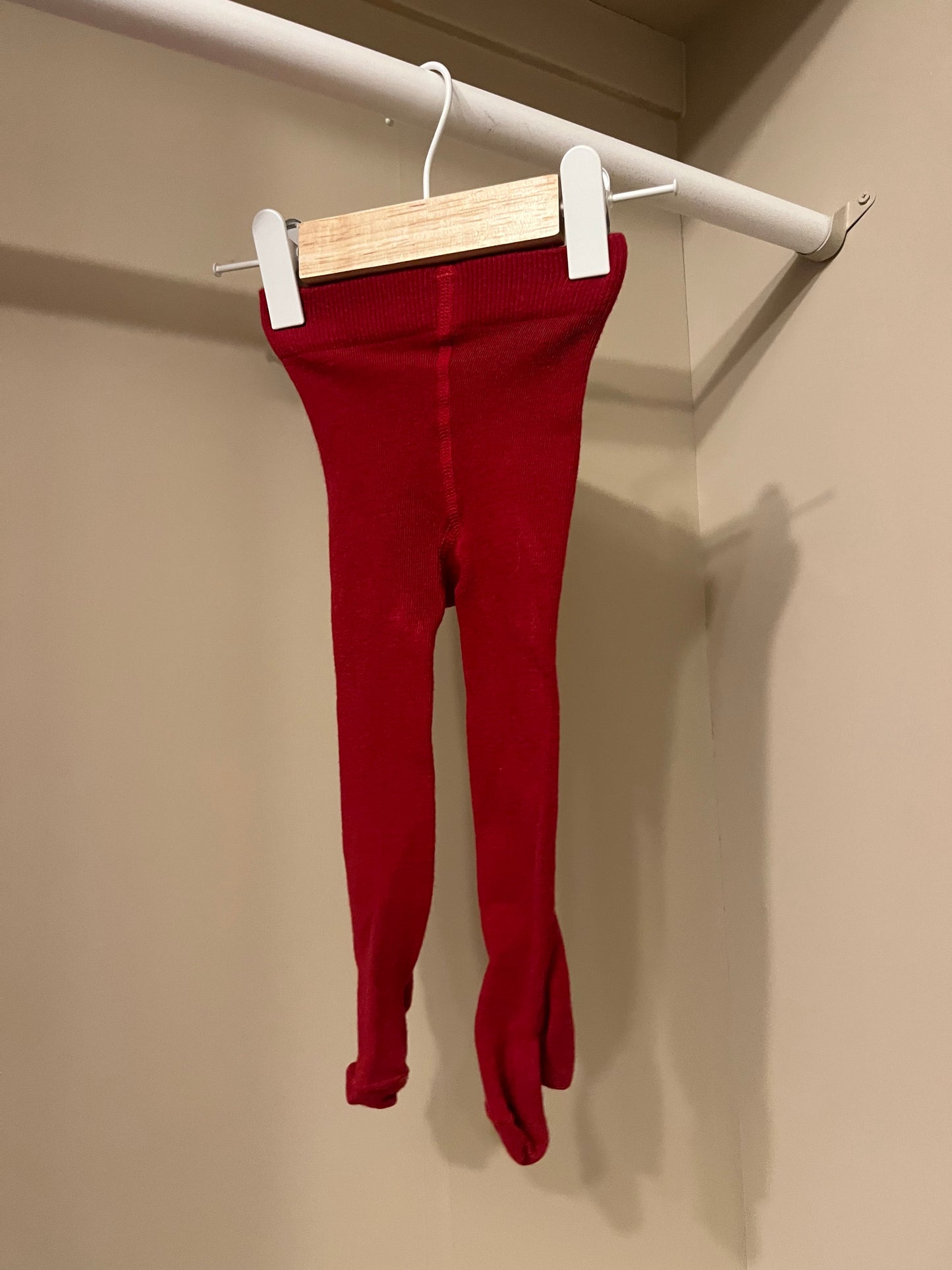 Strumpbyxor röda stl 62/68 - H&M
