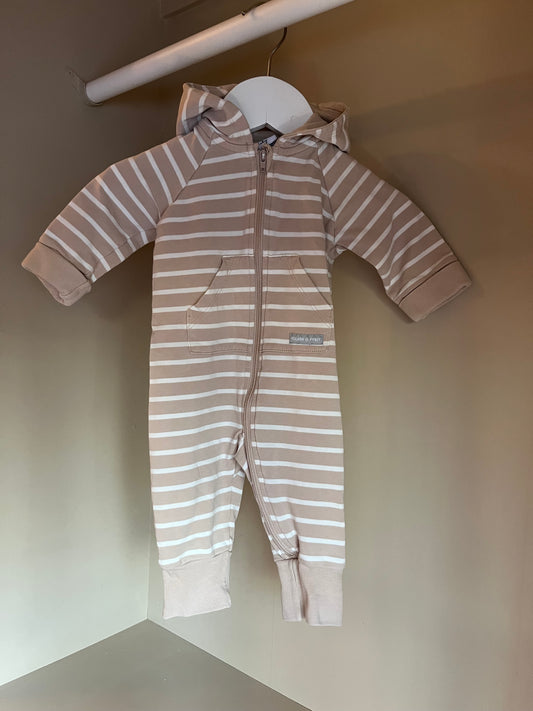 Sweatshirtoverall med luva storlek 56 (1-2 mån) - P O.P