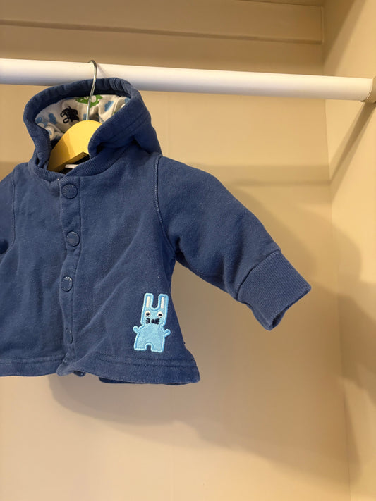 Luvtröja blå stl 56 (1-2 mån) - Polarn O. Pyret