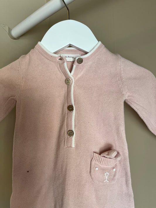 Stickad jumpsuit stl 56 (1-2 mån)