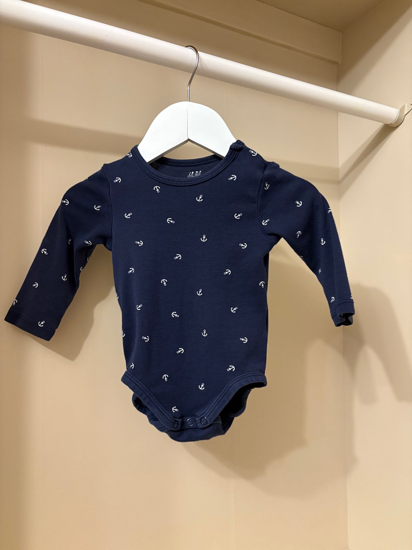 Body blå m ankare ⚓️ stl 68 - H&M