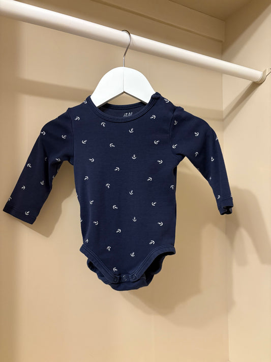 Body blå m ankare ⚓️ stl 68 - H&M