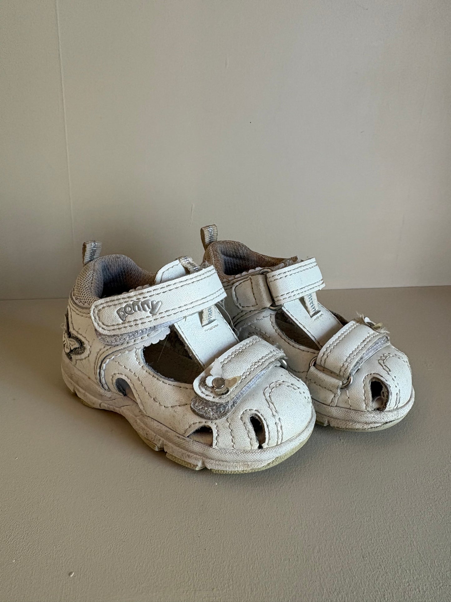 Sandaler vita/silver stl 19