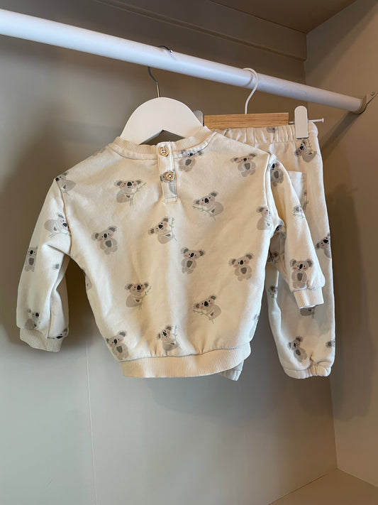 Set vitt med koala stl 68 (4-6 mån) - Rikiki