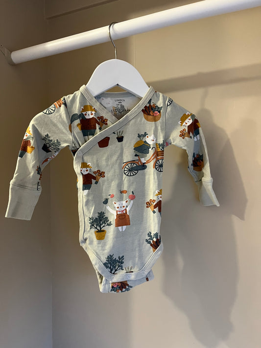 Body grön kaninmönster stl 62 (2-4 mån) - Lindex