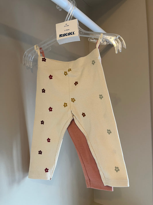 2 pack leggings stl 62 (2-4 mån) - Rikki