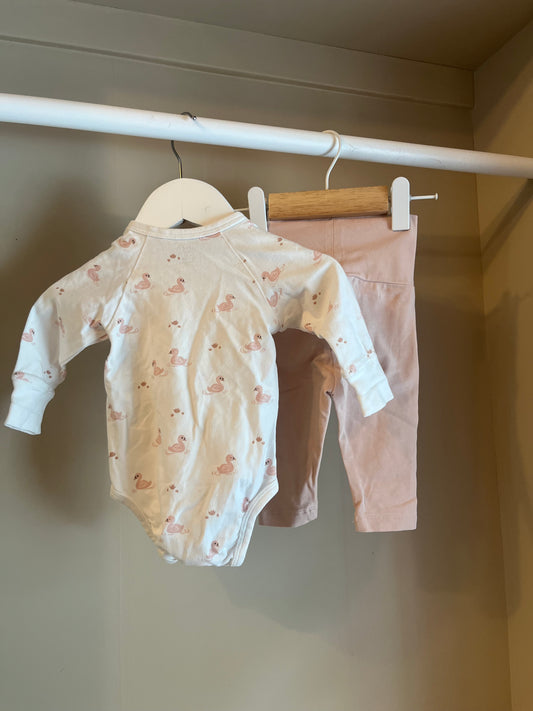 Set rosa/vit stl 56 (1-2 mån) - Lindex