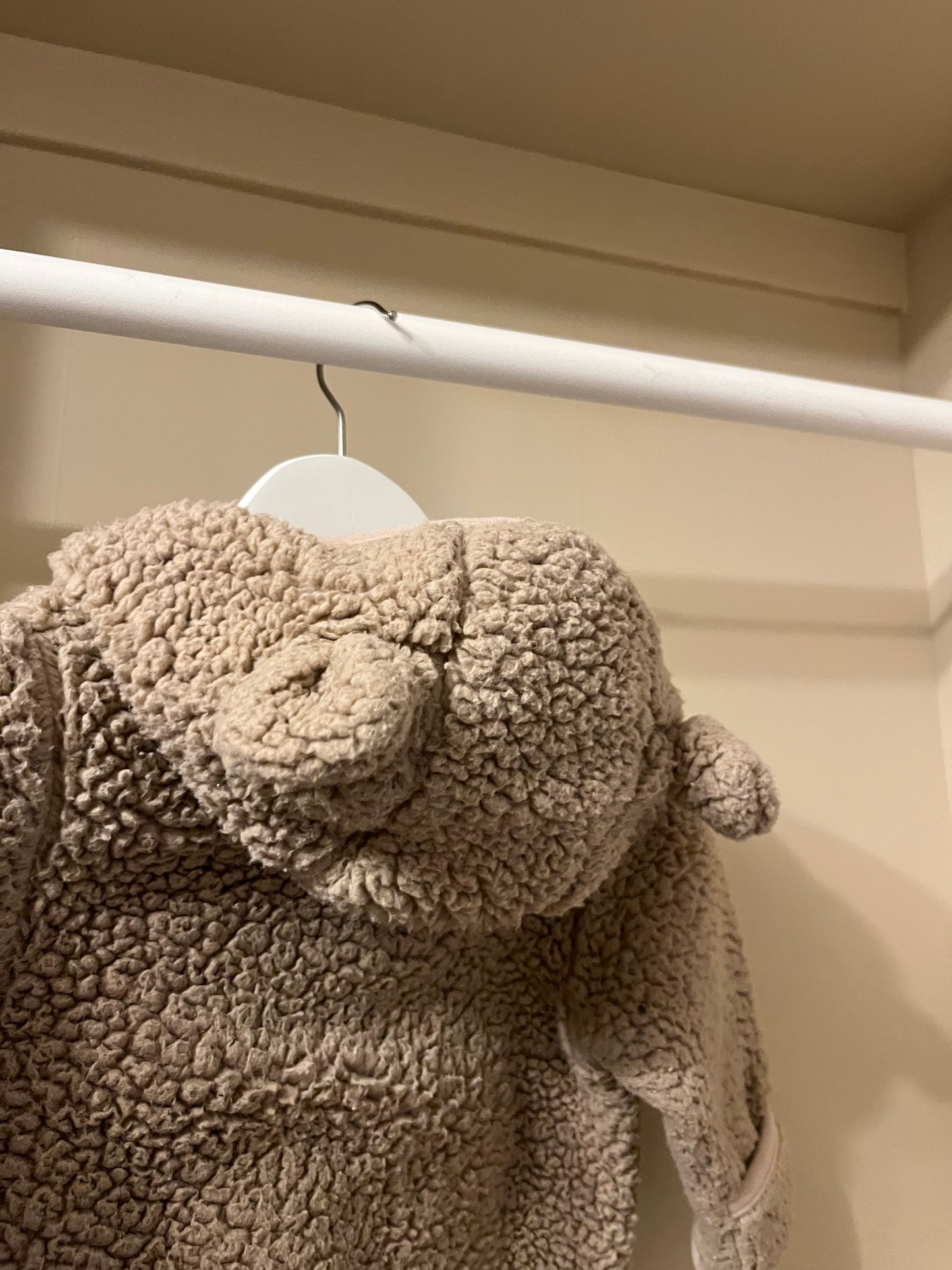 Teddyoverall beige stl 68 (4-6 mån) - Minimarket