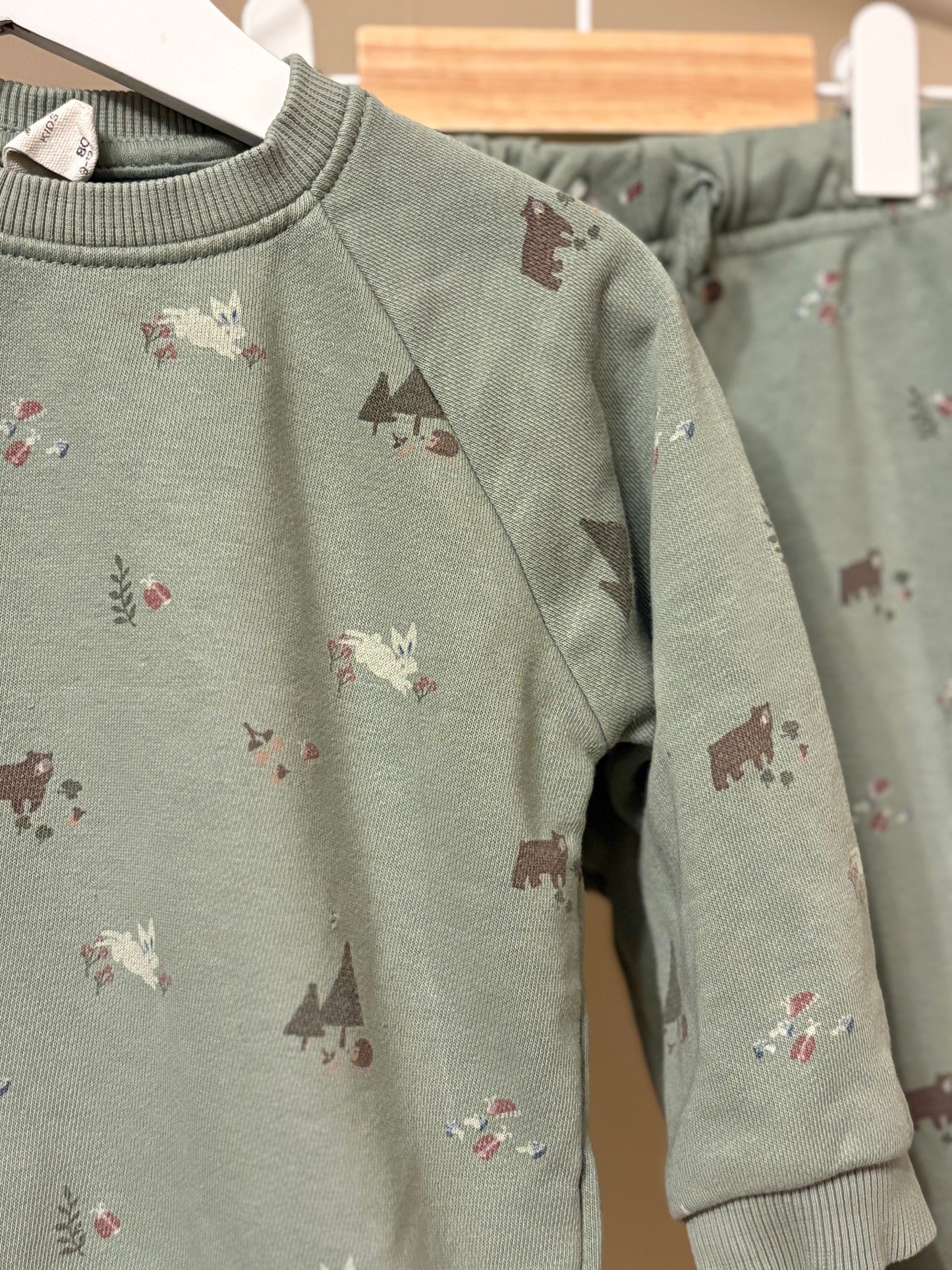 Grönt mjukis set djur stl 80 - Åhléns