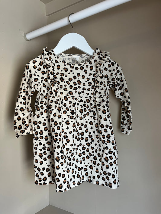 Klänning leopard mönster stl 80 (9-12 mån) - H&M
