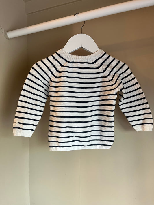 Stickad tröja randig stl 68 (4-6 mån) - Newbie