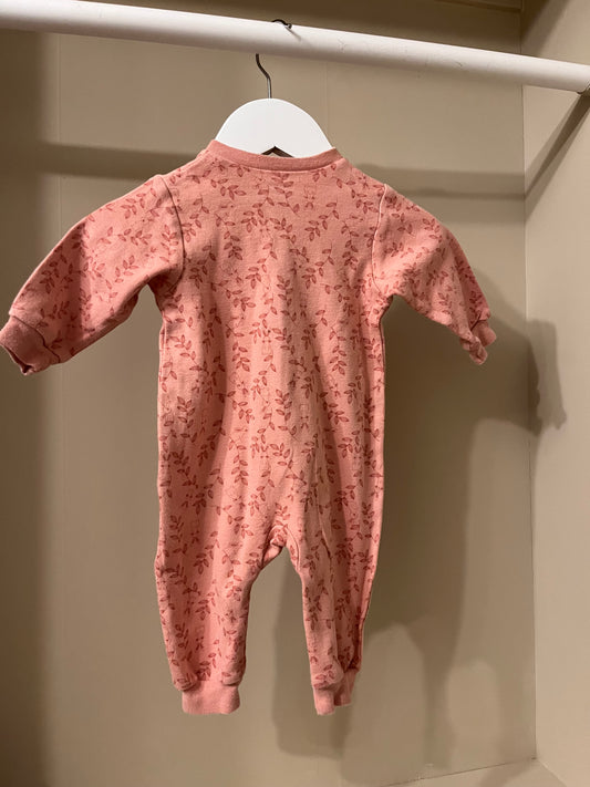Pyjamas med bladmönster stl 62 (2-4 mån) - Pippi