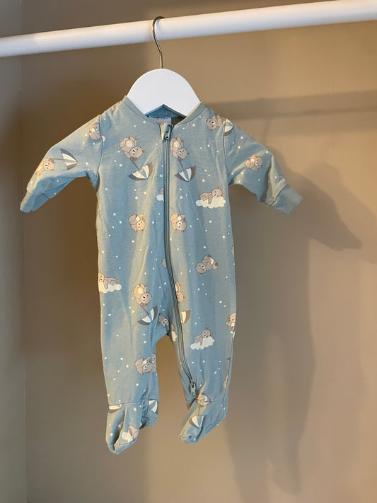 Pyjamas med björnmönster stl 56 (1-2 mån) - Kappahl