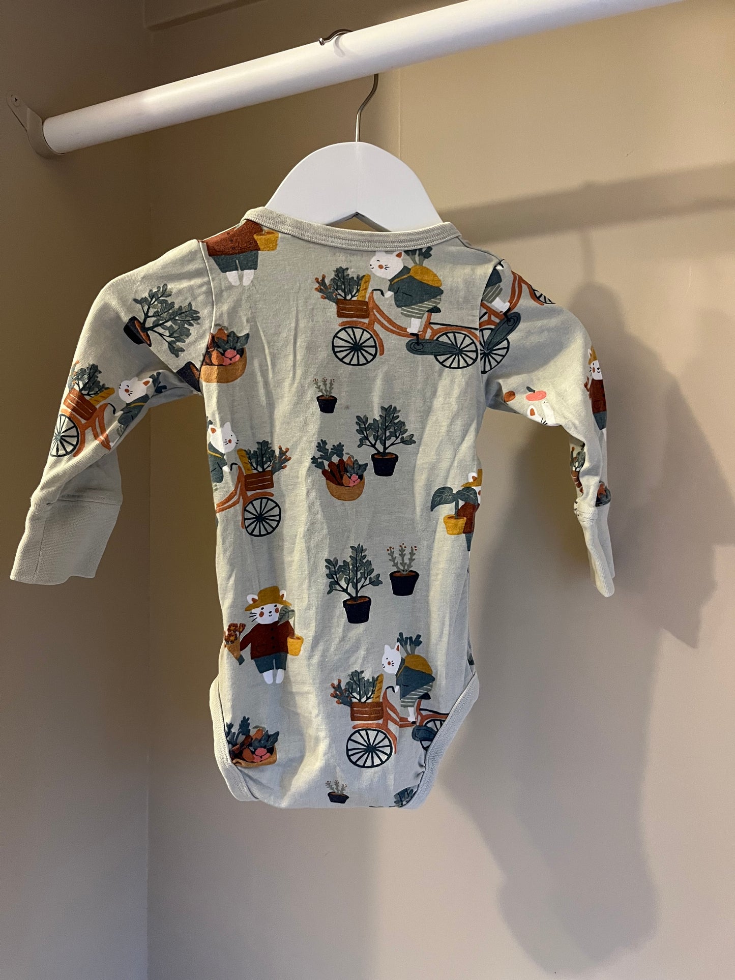 Body grön kaninmönster stl 62 (2-4 mån) - Lindex