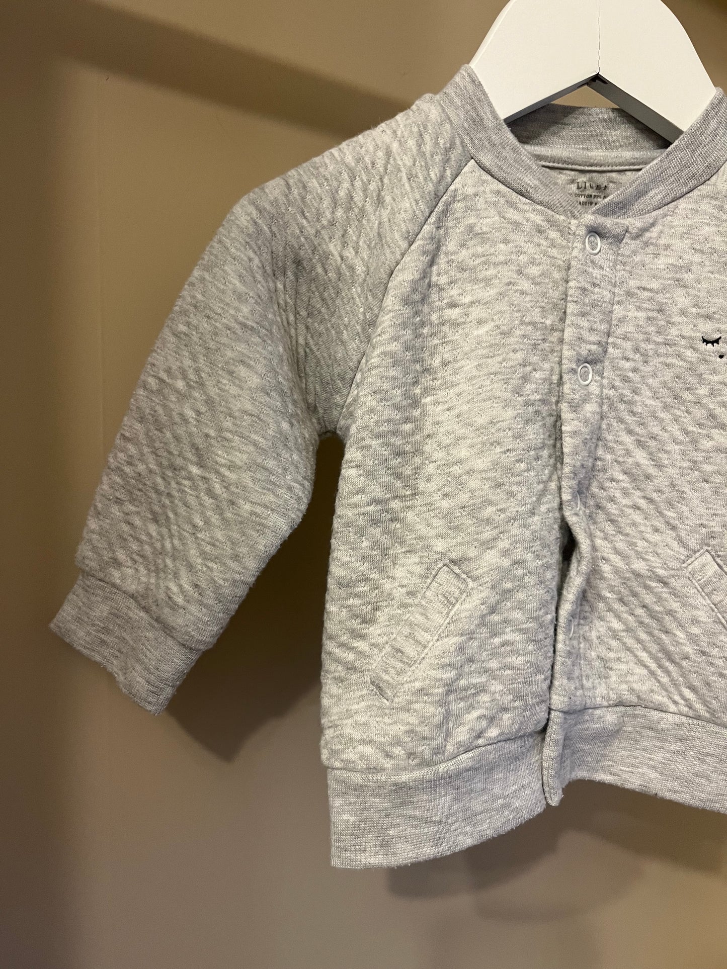 Bomber kofta grå stl 62/68 - Livly