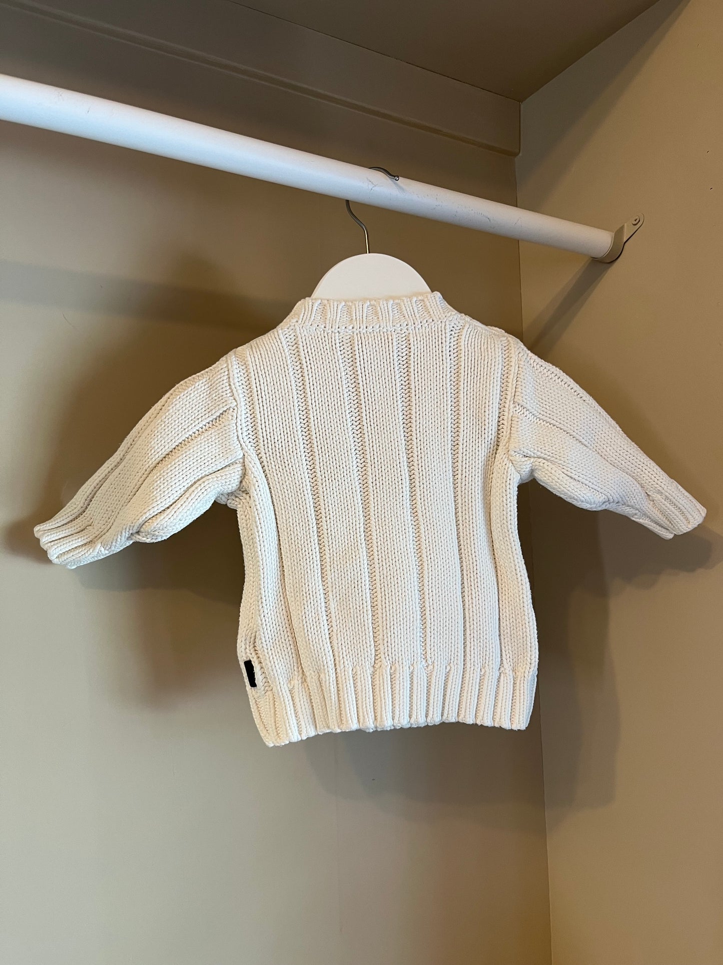 Tröja kabelstickad stl 62 (2-4 mån) - H&M