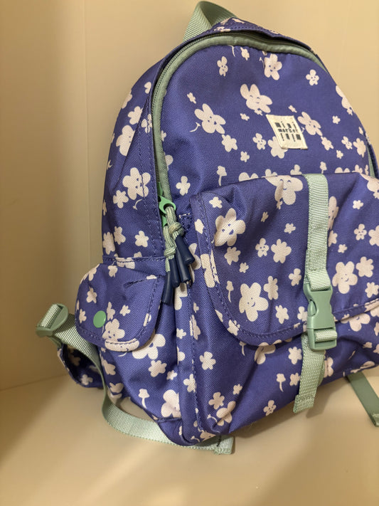Ryggsäck lila med blommor - Minimarket