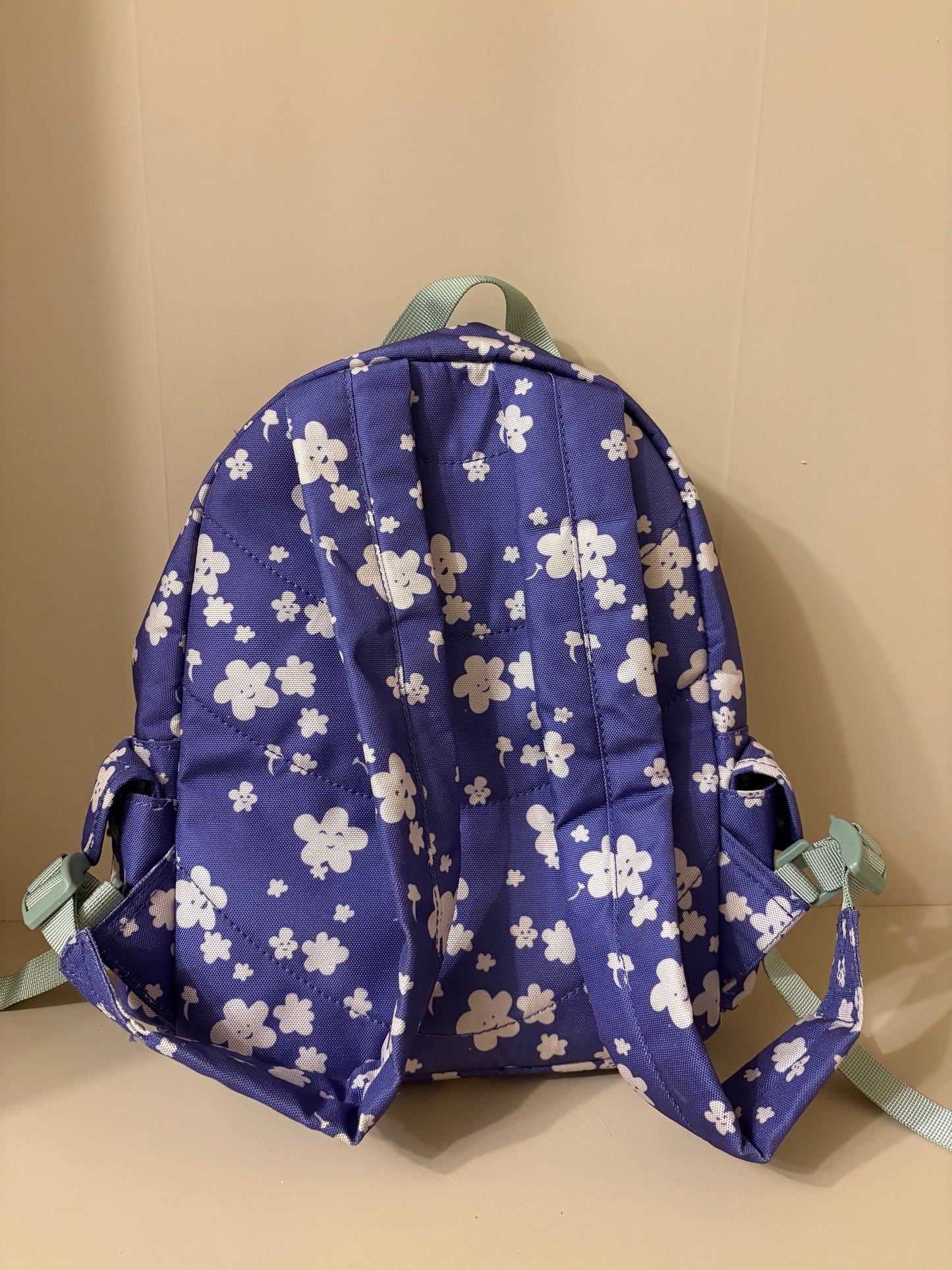 Ryggsäck lila med blommor - Minimarket