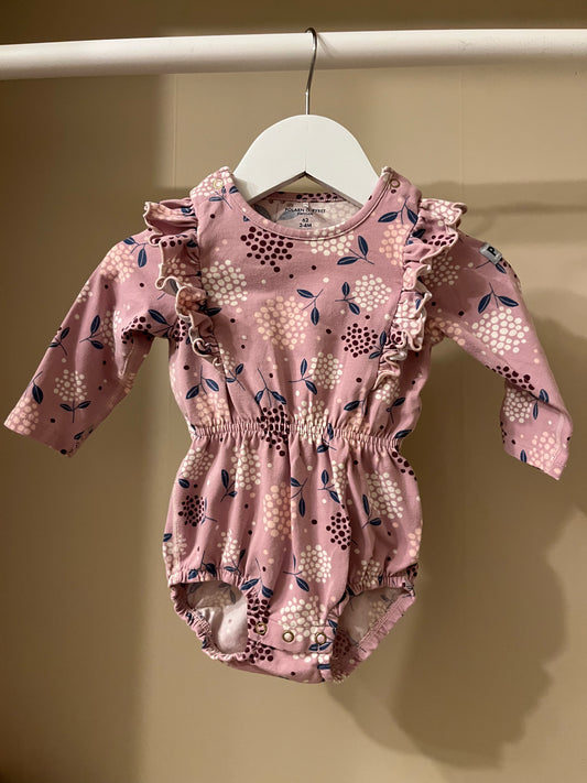 Body klänning lila/rosa stl 62 (2-4 mån) - Polarn O. Pyret